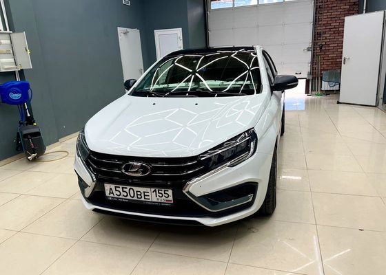 Lada Vesta после оклейки