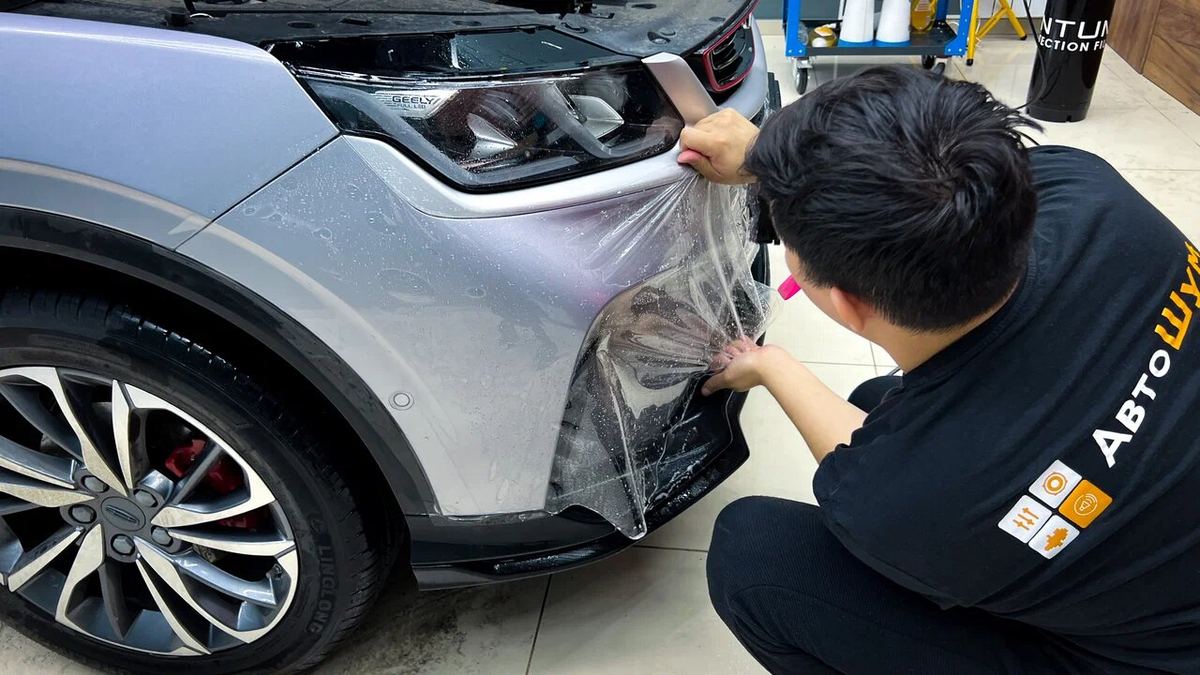 Geely Coolray после оклейки защитной плёнкой