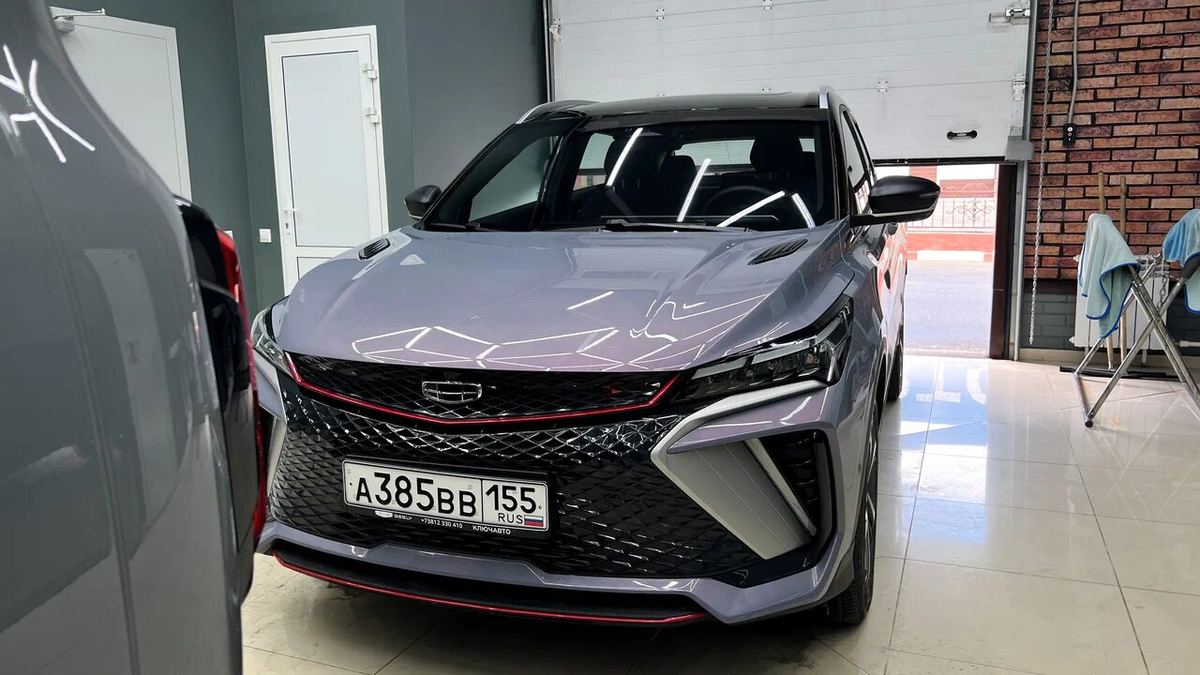 Geely Coolray после оклейки защитной плёнкой