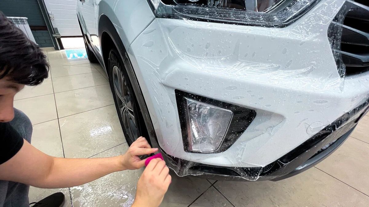 Hyundai Creta после оклейки защитной плёнкой