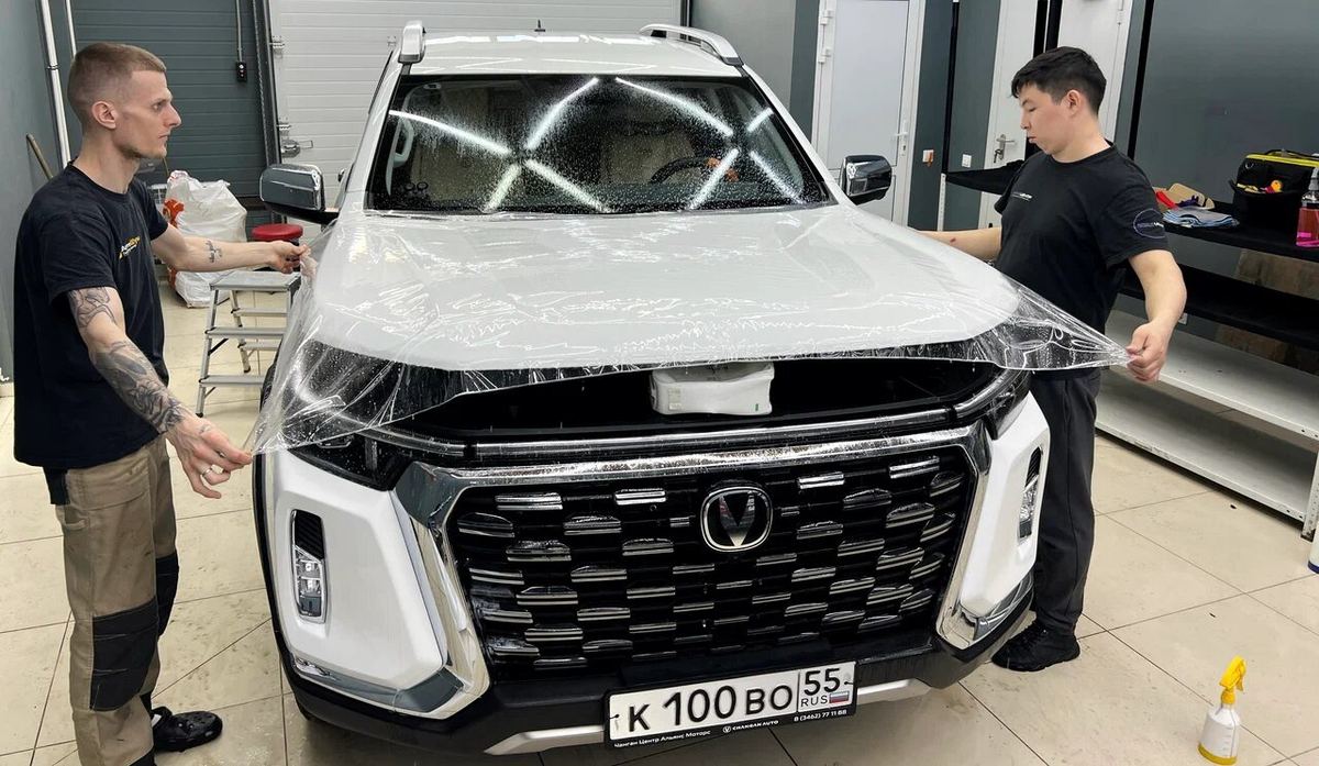 Changan Hunter Plus после оклейки защитной плёнкой