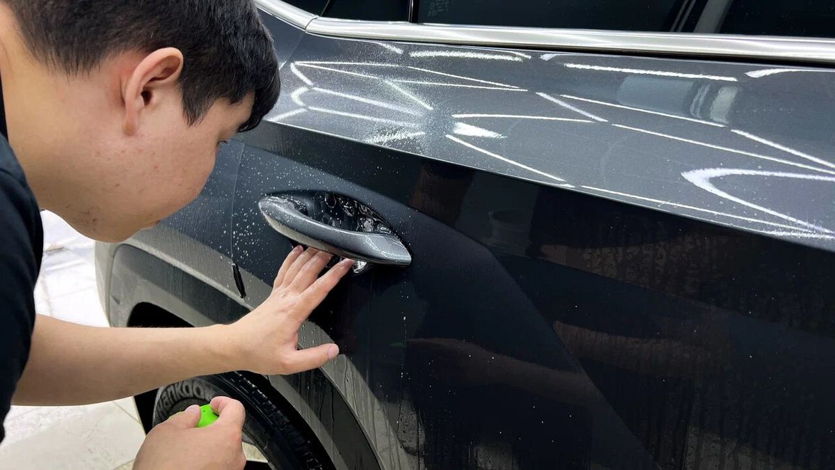 Hyundai Tucson после оклейки защитной плёнкой