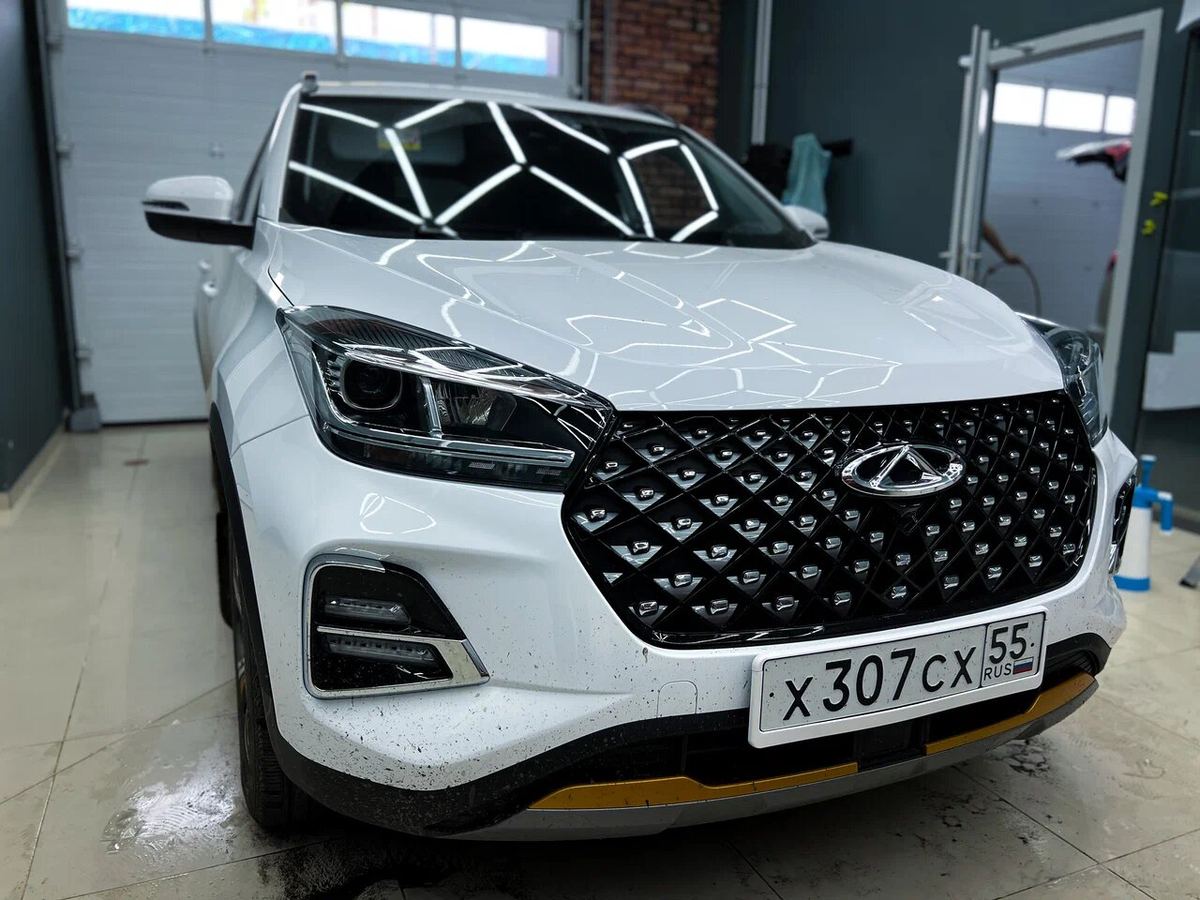 Chery Tiggo 4 Pro после оклейки защитной плёнкой