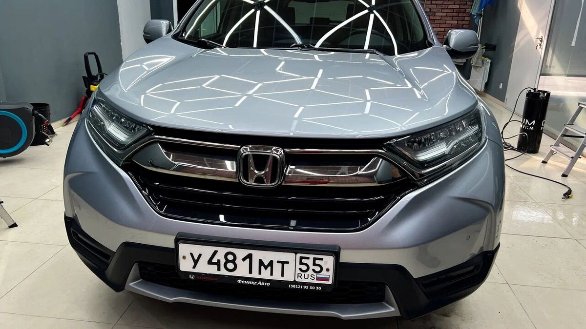 Honda CR-V после оклейки защитной плёнкой