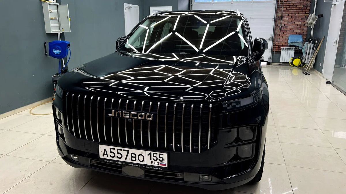 Jaecoo J7 после оклейки защитной плёнкой