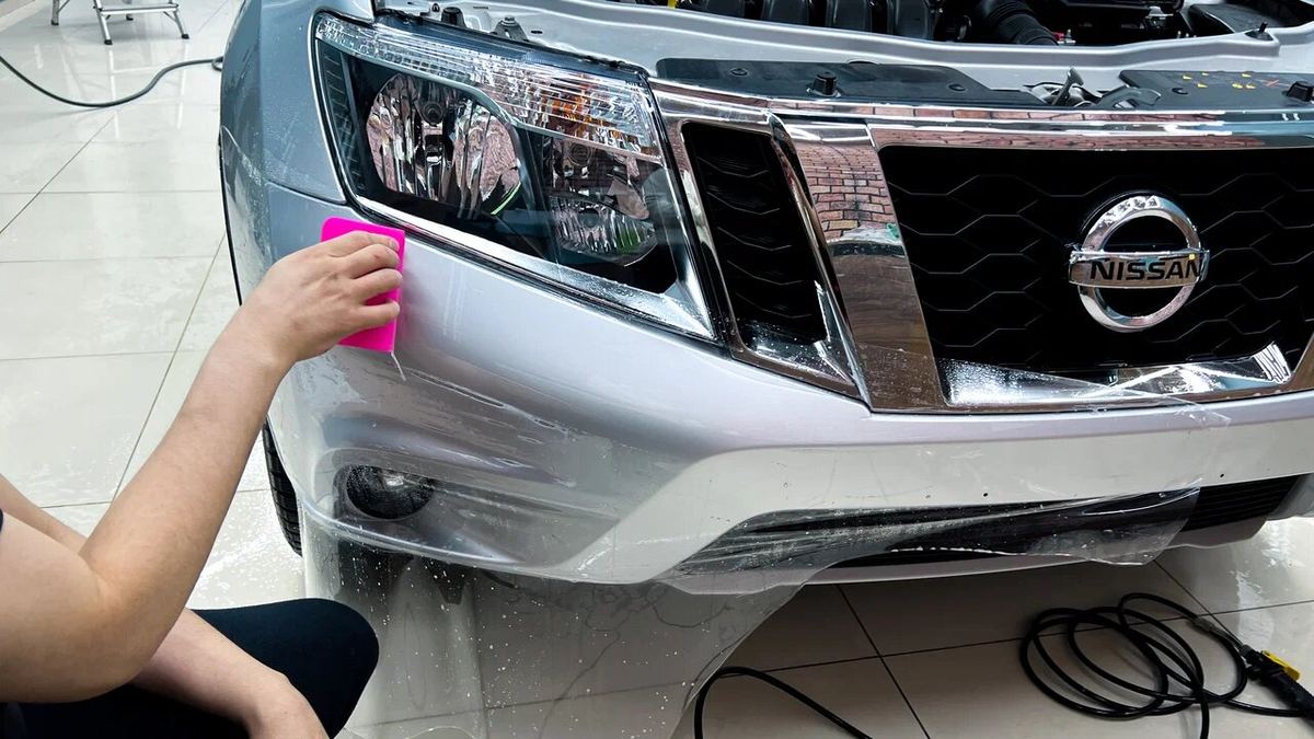 Nissan Terrano после оклейки защитной плёнкой