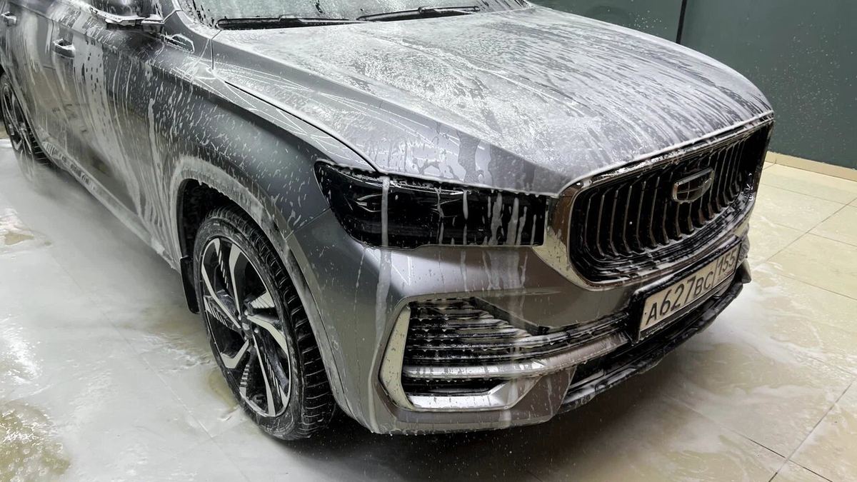 Geely Monjaro после оклейки защитной плёнкой
