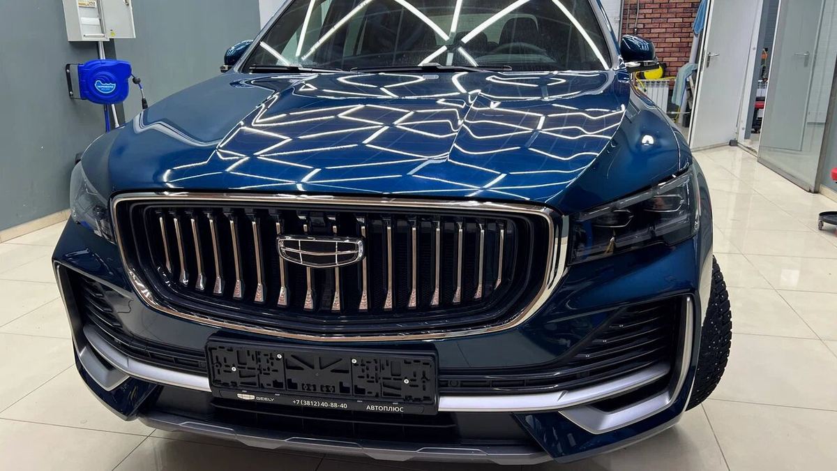 Geely Monjaro после оклейки защитной плёнкой