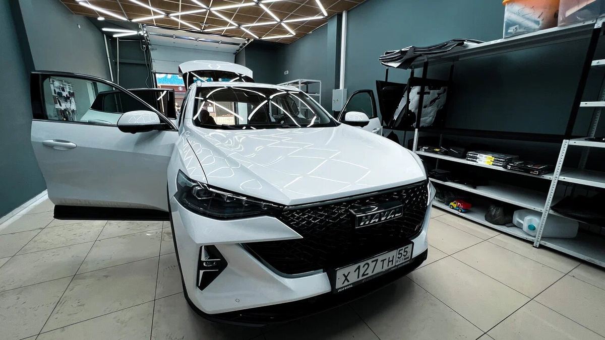 Haval F7 после оклейки защитной плёнкой