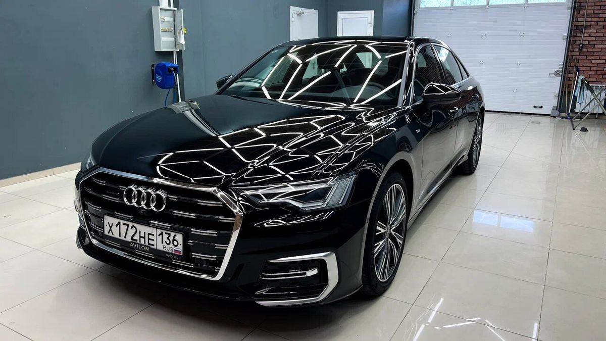 Audi A6 после оклейки защитной плёнкой