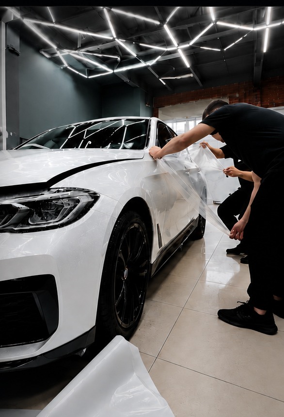 Оклейка BMW защитной пленкой